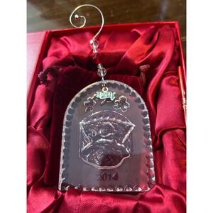 Waterford Crystal 2014 Annual Twas the Night Firefighter Ornament w/Enhancement